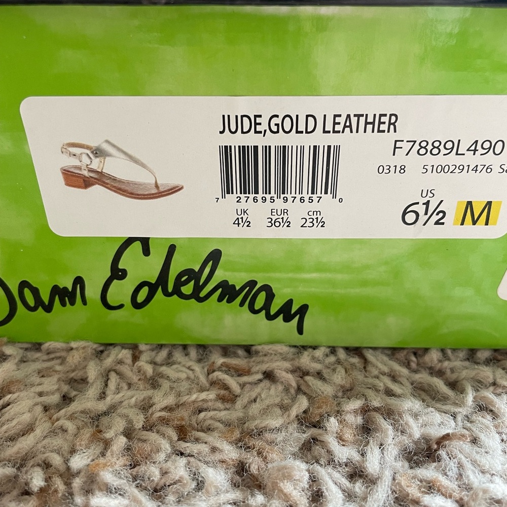 Sam Edelman Gold Women's Sandals - Picture 3 of 9